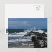 Carte Postale Vagues déferlantes à Folly (Devant / Derrière)