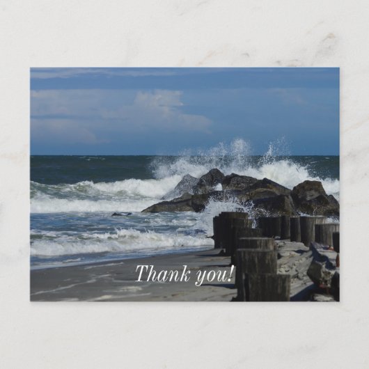 Carte Postale Vagues déferlantes à Folly (Devant)