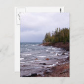 Carte Postale Vagues du lac Supérieur (Devant / Derrière)
