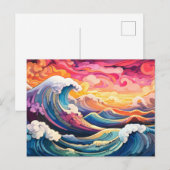 Carte Postale Vagues épiques 10 (Devant / Derrière)