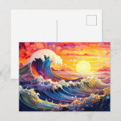 Carte Postale Vagues épiques 11 (Devant / Derrière)