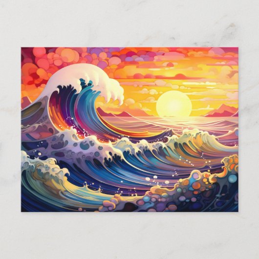 Carte Postale Vagues épiques 11 (Devant)