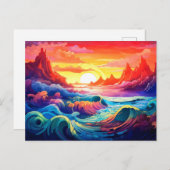 Carte Postale Vagues épiques 5 (Devant / Derrière)