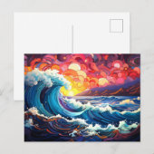 Carte Postale Vagues épiques 9 (Devant / Derrière)