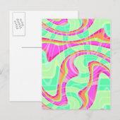 Carte Postale Vagues folles (Devant / Derrière)