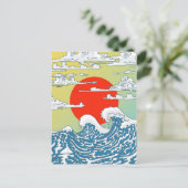 Carte Postale Vagues Japonaises (Debout devant)