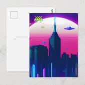 Carte Postale Vagues nocturnes et Vapor Daze (Devant / Derrière)