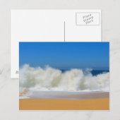 Carte postale Vagues Océaniques (Devant / Derrière)