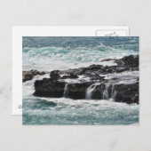 Carte Postale Vagues océaniques à Kauai (Devant / Derrière)