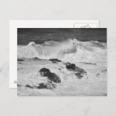 Carte Postale Vagues océaniques à Kilauea (Devant / Derrière)