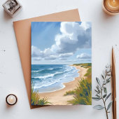 Carte Postale Vagues océaniques | Plage Peinte Côtière