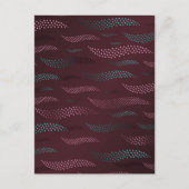 Carte Postale Vagues Tigre (motif stylisé) 6 (Devant)