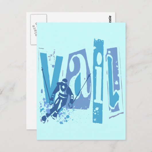 CARTE POSTALE VAIL (Devant / Derrière)