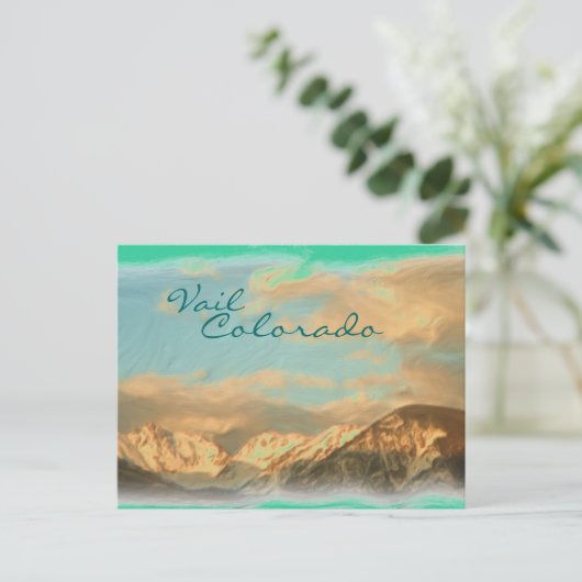 Carte postale Vail Colorado (Debout devant)