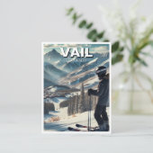 Carte Postale Vail Colorado Ski Snowboard (Debout devant)