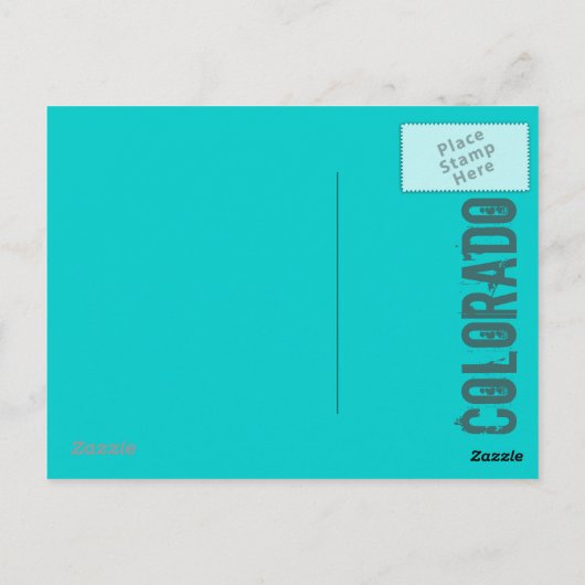 Carte postale Vail Colorado snowboard (Dos)