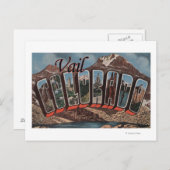 Carte Postale Vail, ColoradoGrandes lettres ScènesVail, CO (Devant / Derrière)