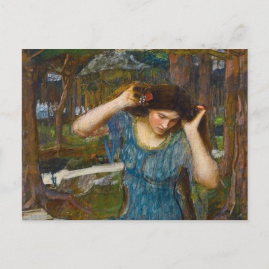 Carte Postale Vain Lamorna Étude Lamia par Waterhouse (Devant)