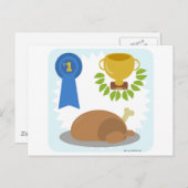 Carte Postale Vainqueur du dîner de poulet (Devant / Derrière)
