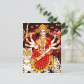 CARTE POSTALE VAISHNO DEVI HINDU GODDESS (Debout devant)