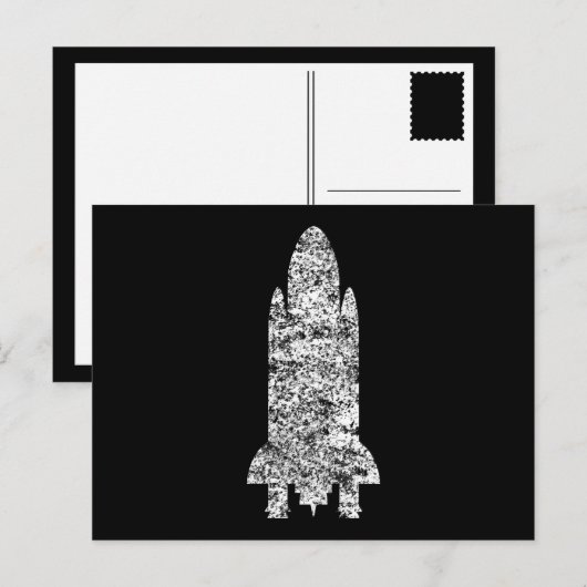 Carte Postale vaisseau spatial (Devant / Derrière)