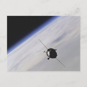 Carte Postale Vaisseau spatial dans l'espace extra-atmosphérique