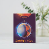 Carte Postale Vaisseau spatial vers Mars (Debout devant)