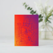 Carte postale Vajrasattva et Consort Sketch (Debout devant)