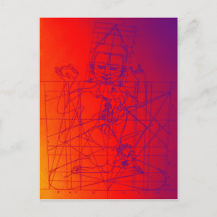 Carte postale Vajrasattva et Consort Sketch