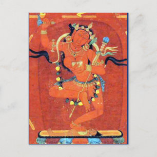 Carte Postale Vajravarahi Vajrayogini Déité bouddhiste tibétaine