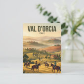 Carte Postale Val d'Orcia Italie (Debout devant)