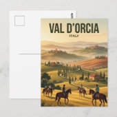 Carte Postale Val d'Orcia Italie (Devant / Derrière)