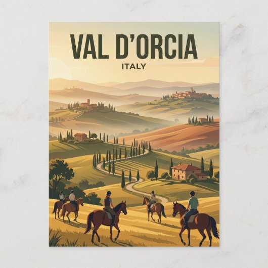 Carte Postale Val d'Orcia Italie (Devant)