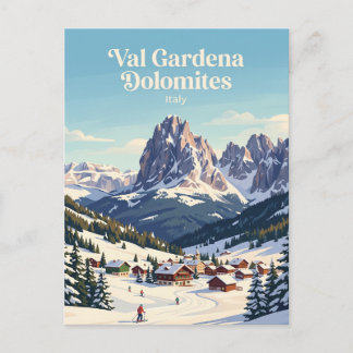 Carte Postale Val Gardena Dolomites Italie