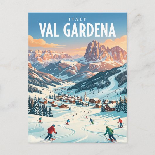 Carte Postale Val Gardena Italie (Devant)