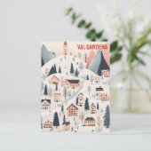 Carte Postale Val Gardena Station de ski (Debout devant)