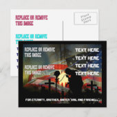 Carte Postale Vale commémorative vétéran des larmes Souvenir (Devant / Derrière)