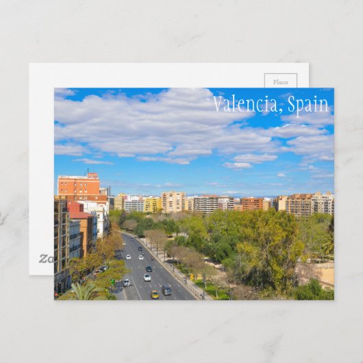 Carte Postale Valence, Espagne (Devant / Derrière)