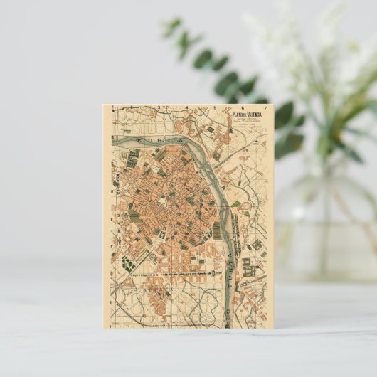 Carte Postale Valence Espagne 1904 (Debout devant)