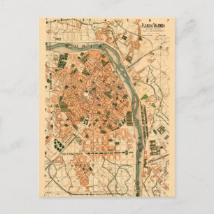 Carte Postale Valence Espagne 1904