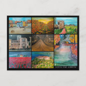 Carte Postale Valence Espagne Collage de tableaux par Alfred Fox (Devant)