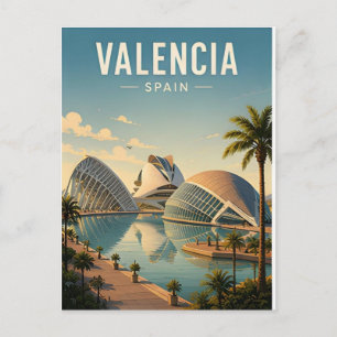 Carte Postale Valence Espagne Côte Méditerranéenne Vieille Ville
