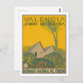 Carte Postale Valence - Jardin De Espana - Espagne (Devant / Derrière)