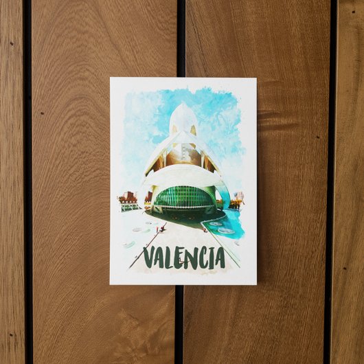 Carte Postale Valencia Espagne Palau de les Arts Reina Sofía