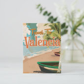 Carte Postale Valencia, Espagne Vacances Vintages Poster (Debout devant)