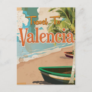 Carte Postale Valencia, Espagne Vacances Vintages Poster