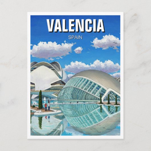 Carte Postale Valencia Espagne Voyage (Devant)