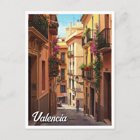 Carte Postale Valencia Espagne Voyage (Devant)