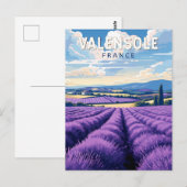 Carte Postale Valensole France Voyage Art Vintage (Devant / Derrière)