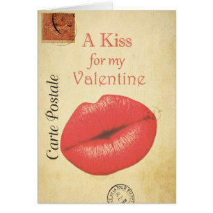 Carte Postale Valentijn Kiss